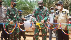 Danrem 042/Gapu Resmikan Jalan Hasil TMMD di Tebo Ilir