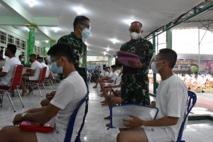 Waaspers Kasad Bidang Renpers Pantau Seleksi Penerimaan Cata PK TNI AD Gel II TA 2021 Sub Panda Jambi