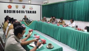 Kodim Tanjab Gelar Rakor Kesiapan Jelang TMMD Ke-113 TA 2022