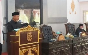 Bupati Merangin Sampaikan Rancangan KUA dan PPAS 2022
