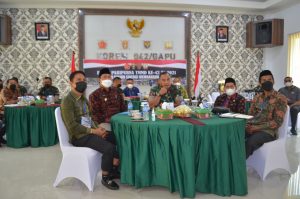 Danrem 042/Gapu Ikuti Rapat Paripurna TMMD ke 42 Tahun 2021 Secara Virtual