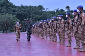 Panglima TNI Sambut Kedatangan Satgas Kizi TNI dari Misi Perdamaian di Afrika Tengah