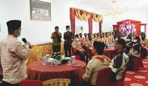 Mashuri Lepas Pramuka Merangin Ikuti PWN