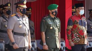 Kasipers Kasrem 042/Gapu Hadiri Penutupan, Pelantikan dan Pengambilan Sumpah Diktuk Bintara Polri Angkatan XX TA 2021