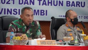 Jelang Nataru, Danrem 042/Gapu Bersama Forkopimda Provinsi Jambi Rakor Lintas Sektoral