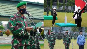 Pimpin Upacara 17-an, Danrem 042/Gapu Bacakan Amanat Kasad