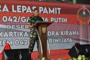 Korem 042/Gapu Gelar Lepas Pamit Brigjen TNI Zulkifli
