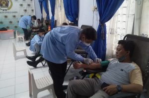 Sambut HPN 2022, PWI Jambi Gelar Donor Darah