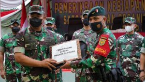 Danrem 042/Gapu Salurkan Sarana Penggalangan Untuk Satgas Satuan Organik Papua Yonif Raider 142/KJ