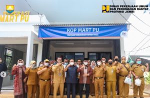 Kepala Dinas PUPR Provinsi Jambi Resmikan Koperasi Mart PU