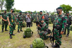 Cek Kesiapan Satgas Satuan Organik Papua Yonif Raider 142/KJ, Ini Pesan Asops Panglima TNI