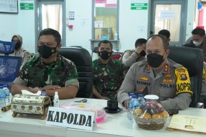 Danrem 042/Gapu dan Kapolda Jambi Tinjau Vaksinasi Serentak di Pelayangan