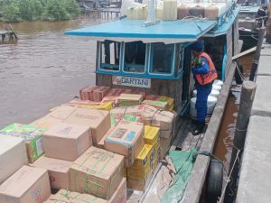 Antisipasi Penimbunan Minyak Goreng, Sat Polair Polres Tanjab Barat Lakukan Patroli Rutin
