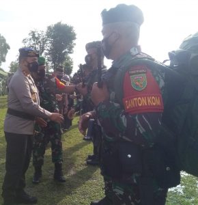 Berangkatkan Pasukan Raider 142 Ke Papua, Ini Pesan Kapolda Jambi