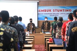 Wabup Tanjab Barat Buka Rembuk Stunting Desa Lokus 2023