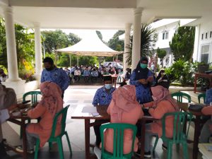 Sekda dan Polres Tanjab Timur Sidak Vaksin ASN, TNI dan Polri