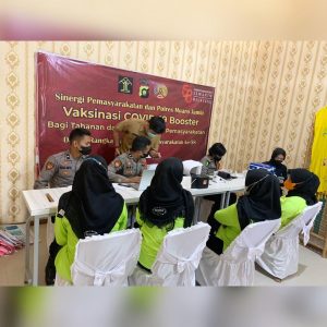 Peringati HBP ke-58, Lapuanja Gelar Vaksinasi Booster Bagi Petugas dan WBP