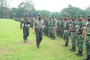 Danrem 042/Gapu Pimpin Apel Gelar Pasukan Satgas Pam VVIP Kunker Presiden RI ke Wilayah Jambi