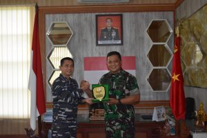 Danrem 042/Gapu Menerima Kunjungan Komandan Pangkalan TNI AL Palembang
