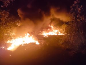 Gudang Minyak Diduga Ilegal Terbakar, Sang Pemilik ‘Ngacir’ Langkah Seribu