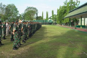 Korem 042/Gapu Apel Bersama Pasca Kembali Cuti Bersama Lebaran Idul Fitri