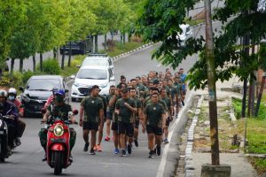 Usai Libur Lebaran, Prajurit Korem 042/Gapu Bina Fisik