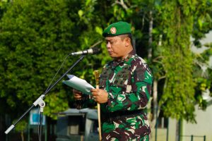 Pimpin Upacara Bendera, Danrem 042/Gapu Bacakan Amanat Kasad