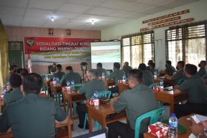 Korem 042/Gapu Gelar Sosialisasi Bidang Perlawanan Wilayah Tahun 2022