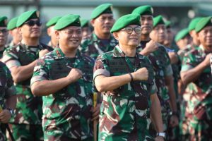 Danrem 042/Gapu Ikuti Apel Komandan Satuan Tersebar Kodam II/Swj 2022