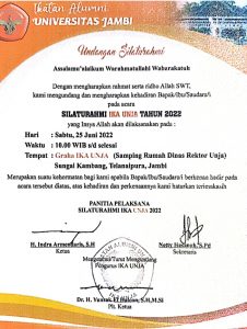 IKA Unja Adakan Silaturahmi Akbar 2022