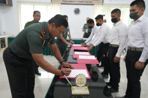 Danrem 042/Gapu Pimpin Penandatanganan Pakta Integritas Penerimaan Catar Akmil TA 2022