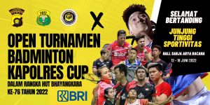 Sambut Hut Bhayangkara Ke 76, Polres Tanjab barat akan Gelar lomba Badminton Kapolres Cup 2022