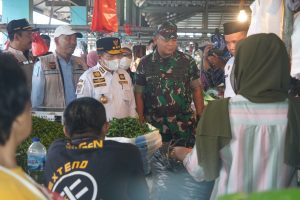 Jelang Idul Adha, Danrem 042/Gapu Bersama Gubernur Jambi Sidak Pasar Angso Duo