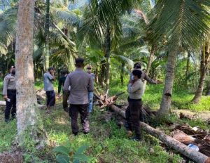 Satgas Ops Bina Karuna Polres Tanjab Barat Gelar Sosialisasi dan Imbauan Tentang Karhutla