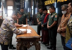 Penanda-tanganan PKS Antara SMSI dengan TNI AD Bentuk Sinergi Dalam Menjaga NKRI dan Cita-cita Kemerdekaan