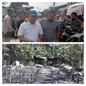 Romi Besuk Korban Kebakaran di Tanjabbar