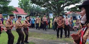 Sekda Lepas Peserta Jambore Daerah Kontingen Kwarcab Tanjabtim