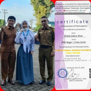 Sheila Zahra Jhon Persembahkan Medali Olimpiade Buat SMANSA