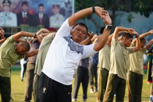 Ini Pesan Penting Danrem 042/Gapu Saat Pimpin Apel Gabungan Olahraga Bersama