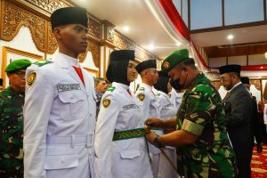 Danrem 042/Gapu Hadiri Pengukuhan Paskibraka Tingkat Provinsi Jambi