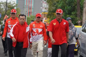 Kasrem 042/Gapu ikuti Gerak Jalan Santai Dalam Rangka HUT RI Ke 77 Tahun 2022.