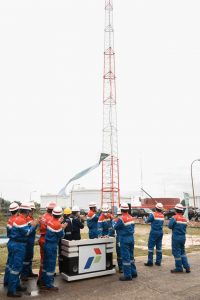 Mitigasi Kebakaran Tangki Akibat Kondisi Alam, PT KPI RU II Pasang Lightning Protection System