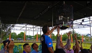 Bupati Tanjab Timur Romi Hariyanto Hadiri Lomba Seni Burung Berkicau Rangkaian HUT Bhayangkara ke 76