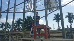 Instalasi Bambu dan Pameran Semarakkan “Kenduri Swarnabhumi” di Taman Budaya Jambi