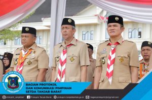 Agus Sanusi Hadiri Apel Puncak Peringatan Hari Pramuka ke-61 Tahun 2022