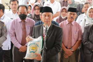 Pemkab Tanjab Barat Ikuti Apel Siaga Gerakan Serentak Pembelian Beras Lokal