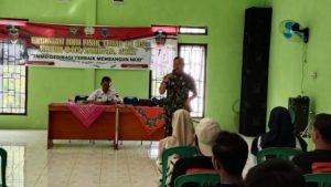 Tanamkan Rasa Cinta Tanah Air, Satgas TMMD 115 Kodim Jambi Sosialisasikan Wasbang