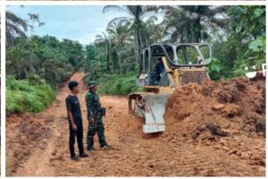 TMMD 115 Kodim 0415/Jambi Fokus Pembangunan Jalan Desa