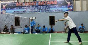Anggota DPRD Tanjab Barat Satria Tubagus Ryan Hermawan Buka Turnamen Badminton Satria Tubagus Cup II