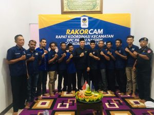H Sulaiman Melantik dan Rapat Koordinasi Kecamatan (Rakorcam) Partai NasDem Sungai Gelam